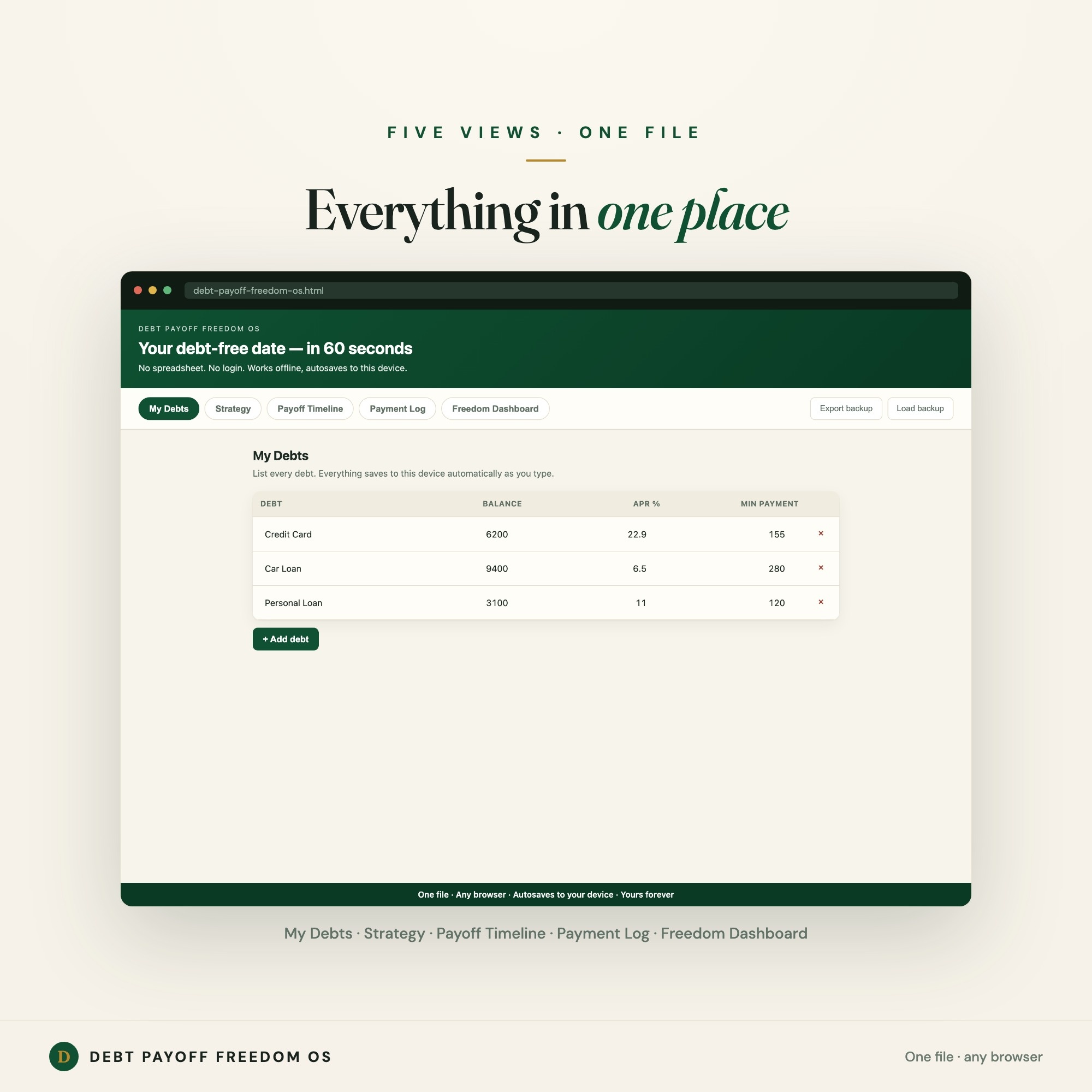 Debt Payoff Freedom OS — image 3
