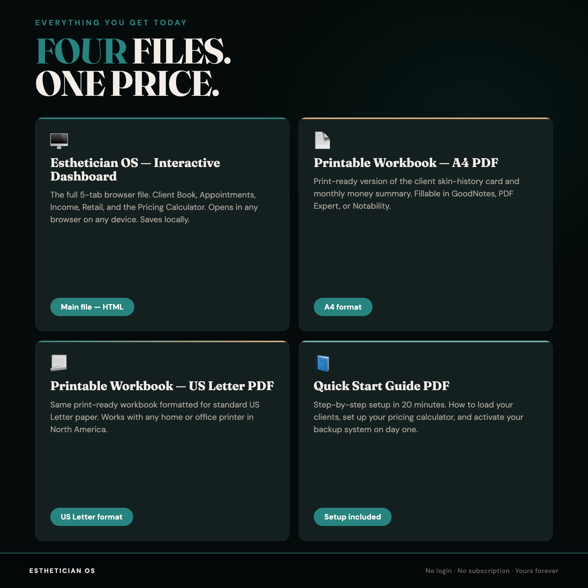 Esthetician OS, Skincare & Lash Client Book, Appointment & Retail Tracker, Treatment Pricing & Rebooking Calculator — image 9