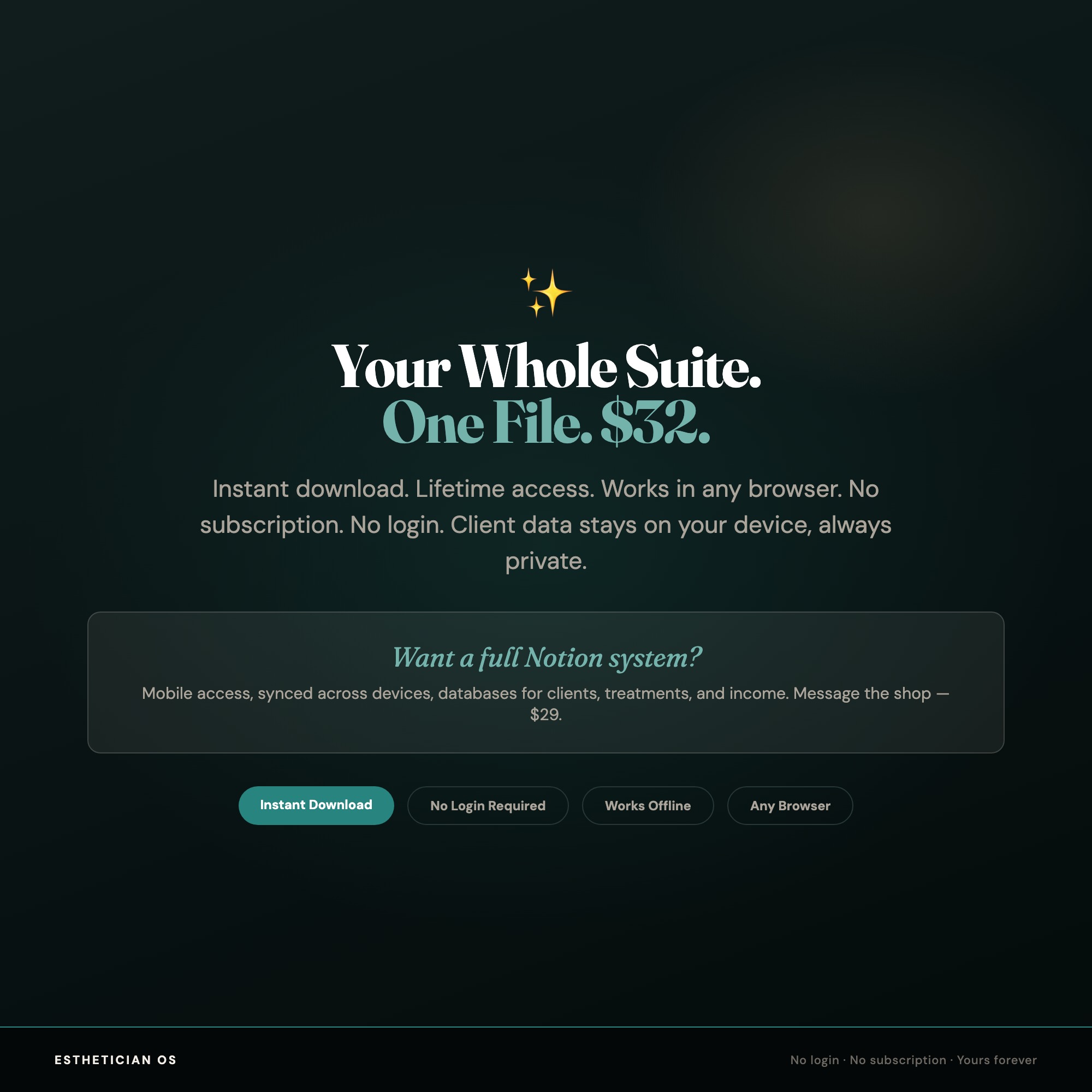 Esthetician OS, Skincare & Lash Client Book, Appointment & Retail Tracker, Treatment Pricing & Rebooking Calculator — image 10