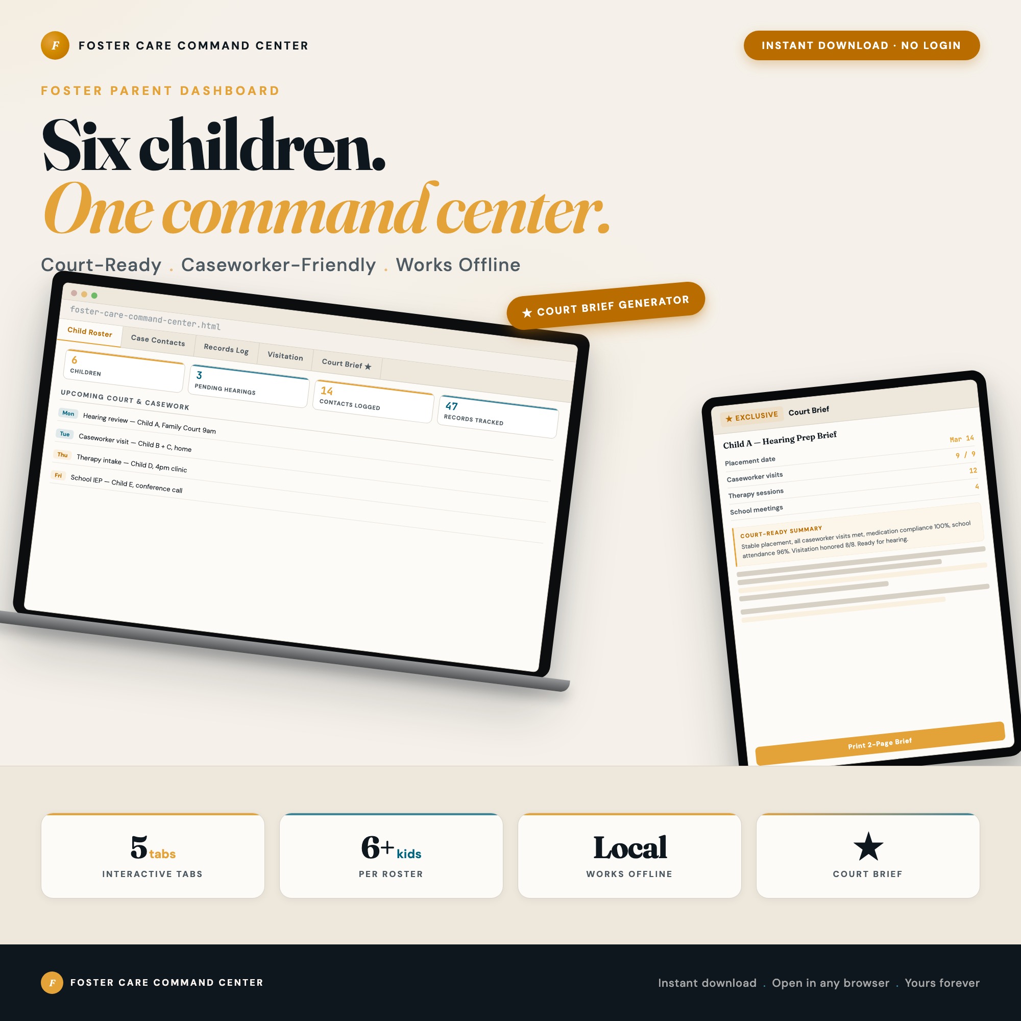 Foster Care Command Center: Interactive Dashboard