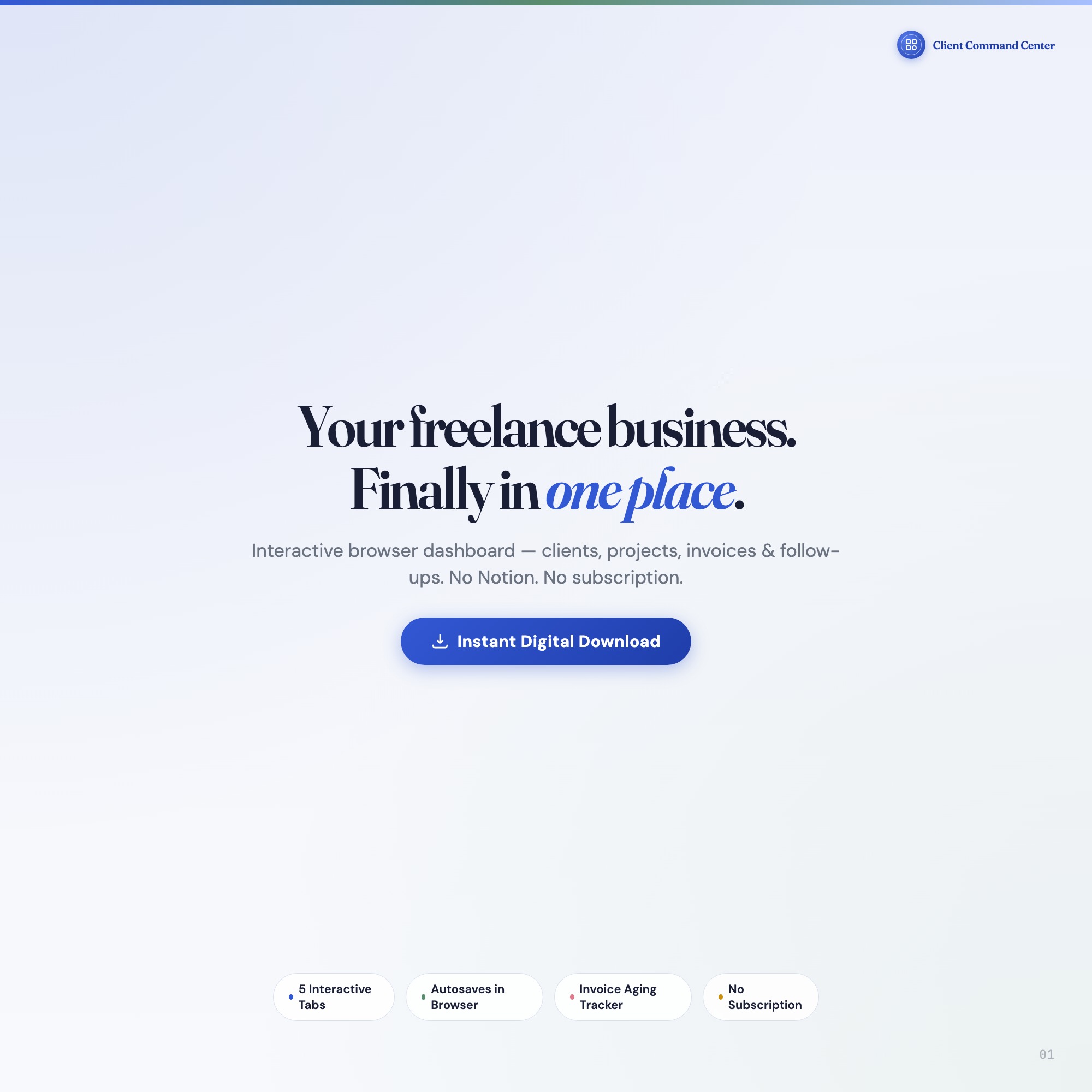 Interactive Freelancer Dashboard | Client & Project Comma…