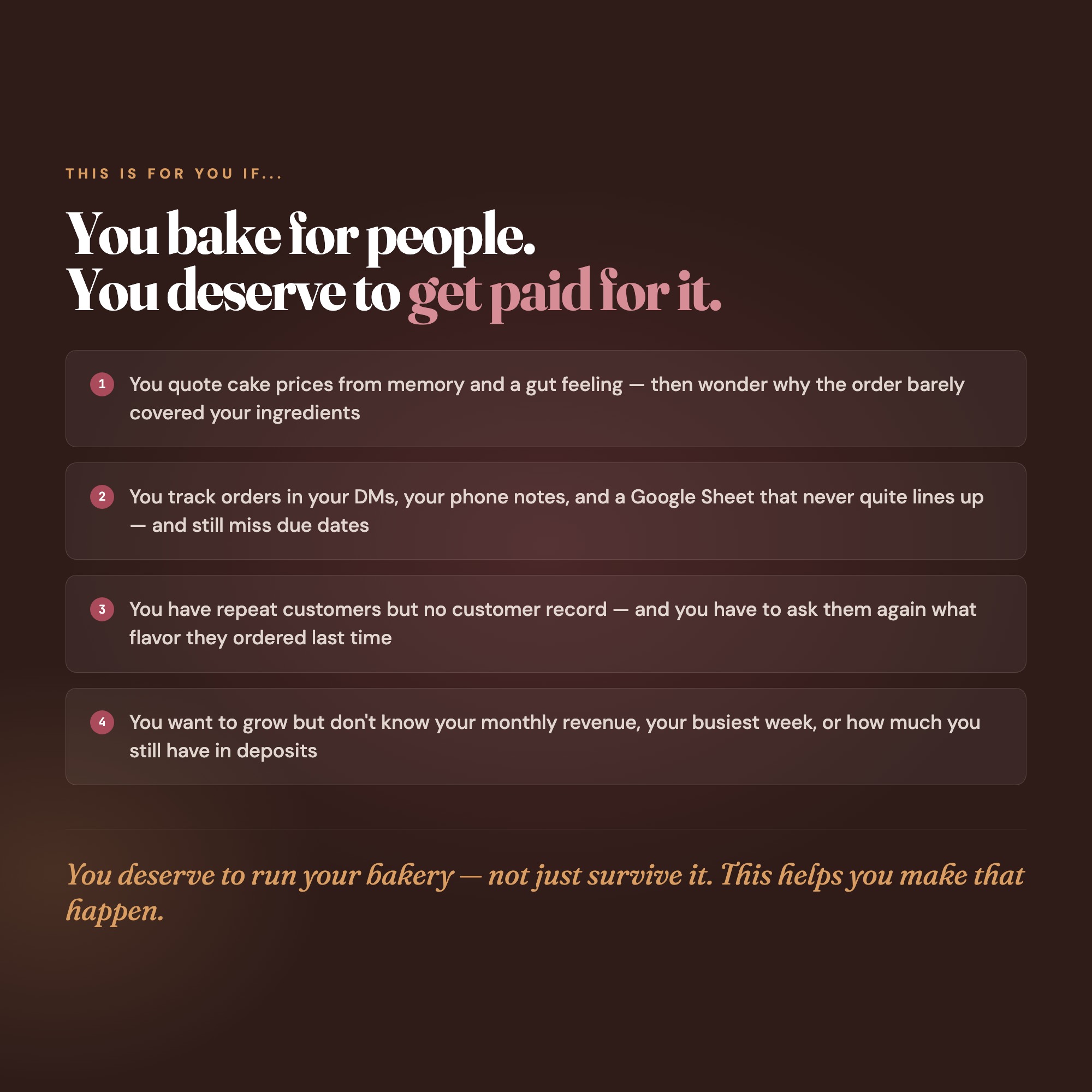 Home Baker OS, Cottage Food Order Tracker, Recipe Cost & Cake Pricing Calculator, Customer & Profit Dashboard — image 8