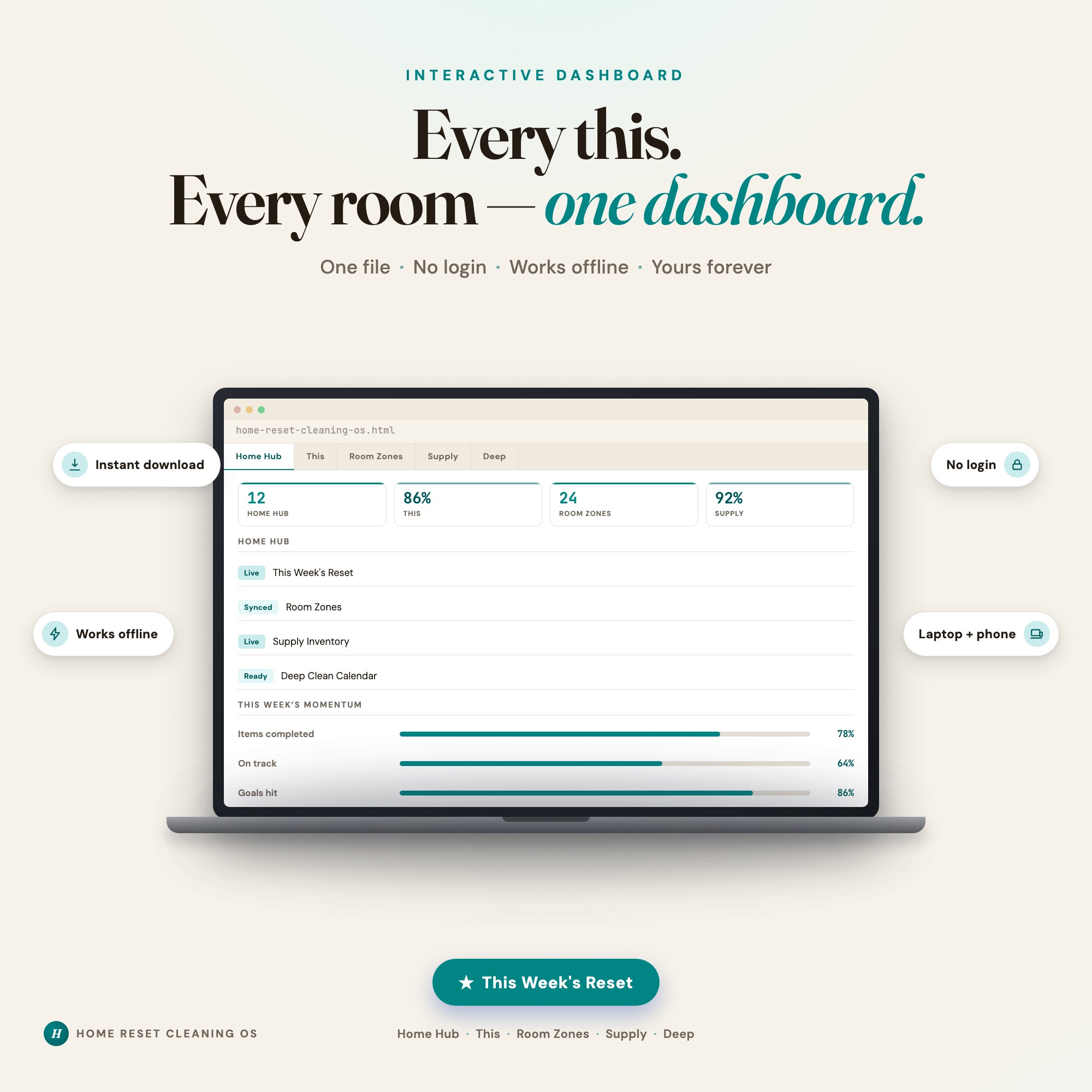 Home Reset Cleaning OS