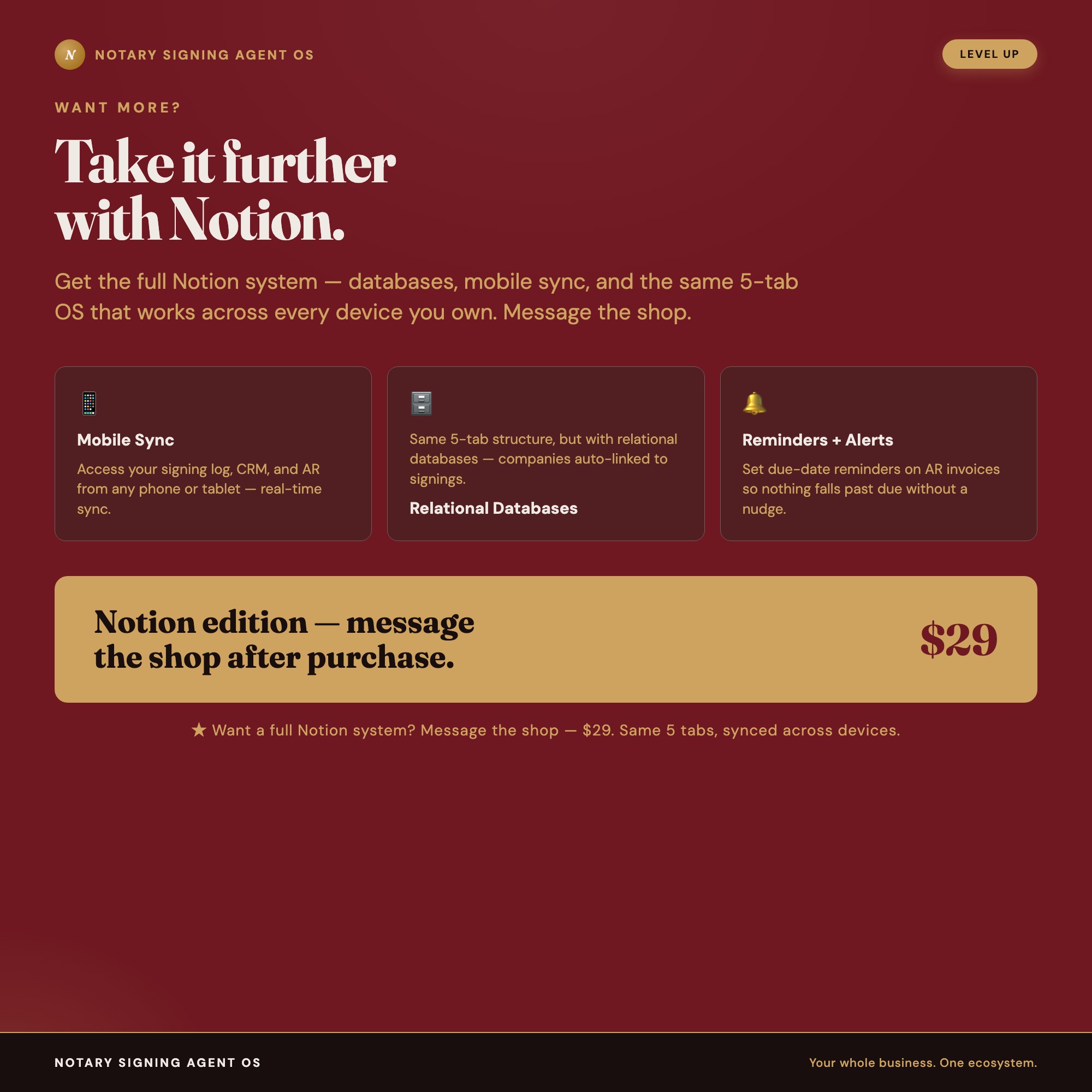 Notary Signing Agent OS, Mobile Notary Signing Log, Mileage Tracker, Fee & Tax Set-Aside Calculator Dashboard — image 10