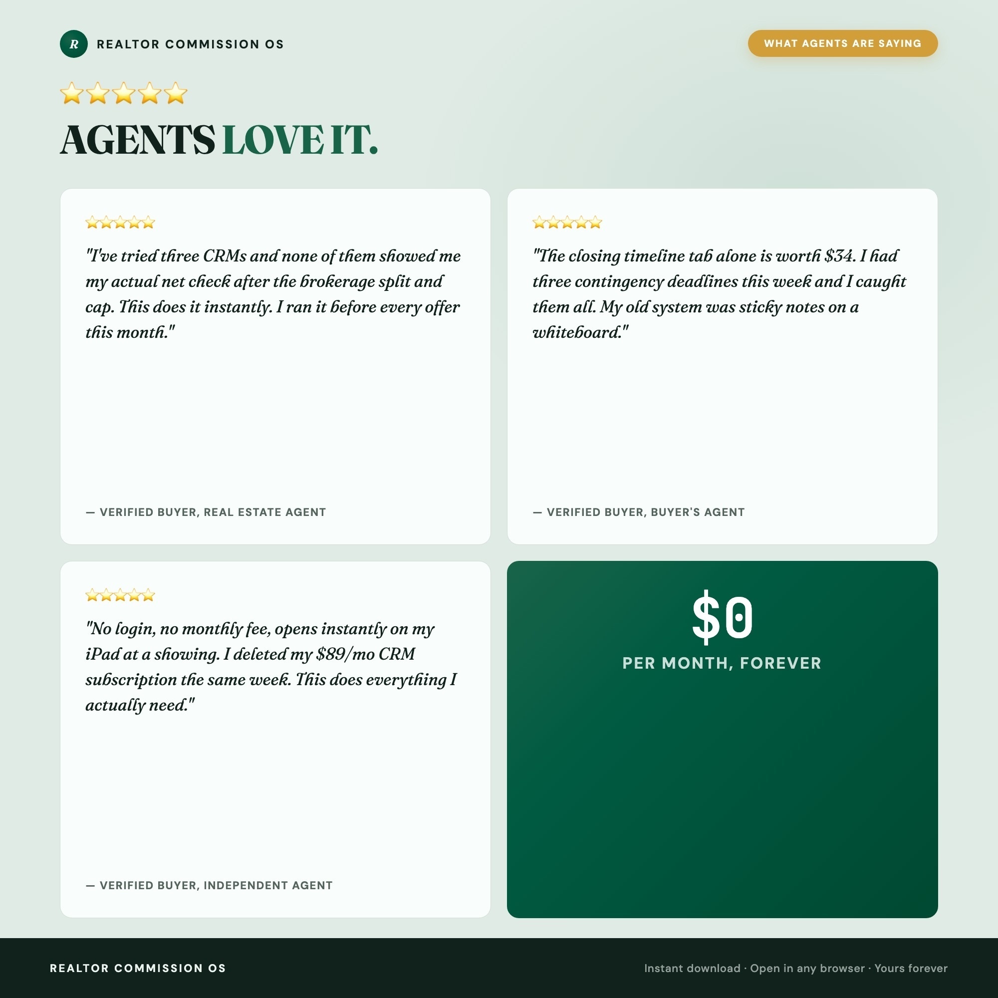 Realtor Commission OS, Real Estate Agent Dashboard, Deal Pipeline, Client CRM, Closing Timeline, Commission & GCI Calculator — image 9