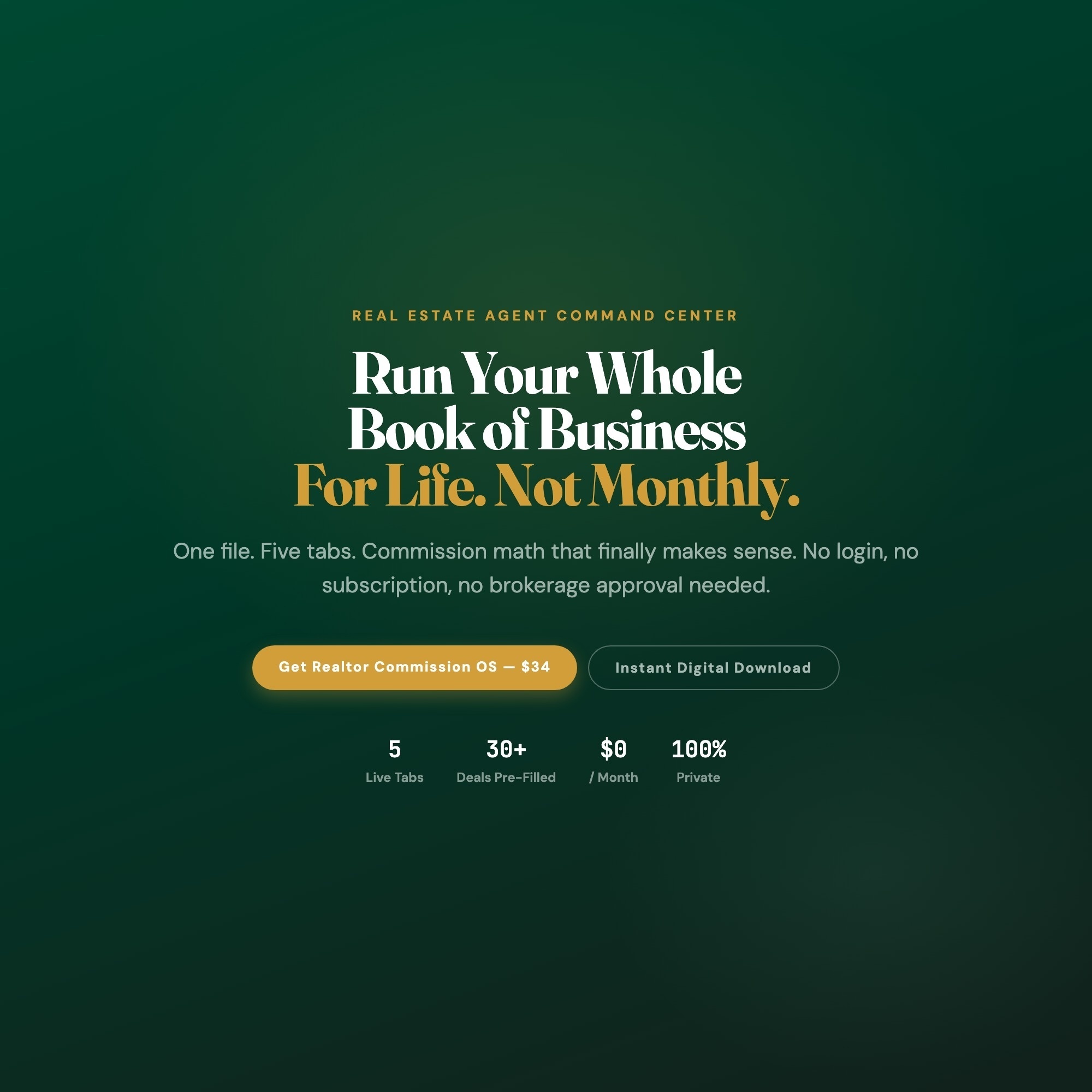 Realtor Commission OS, Real Estate Agent Dashboard, Deal Pipeline, Client CRM, Closing Timeline, Commission & GCI Calculator — image 10
