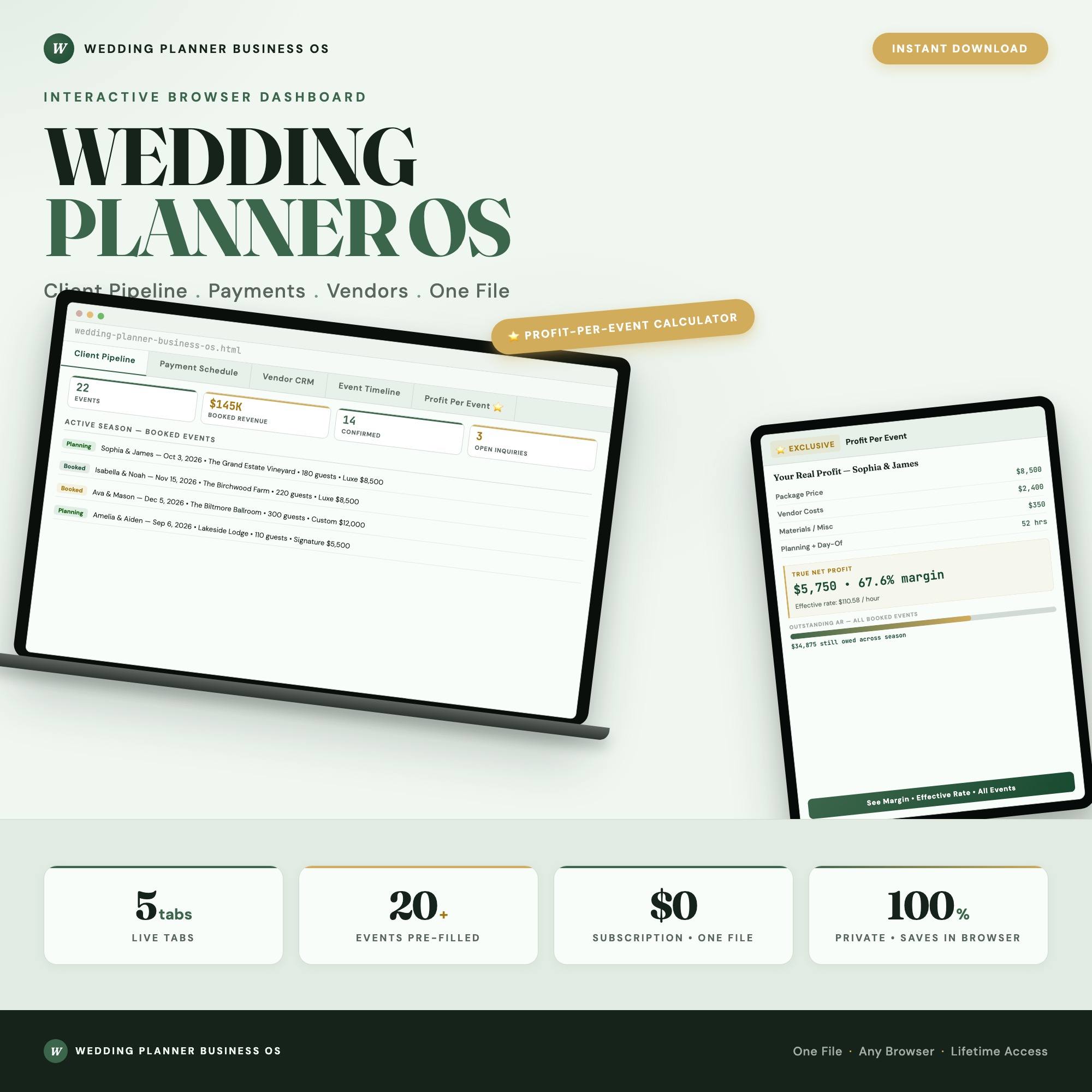 Wedding Planner Business OS