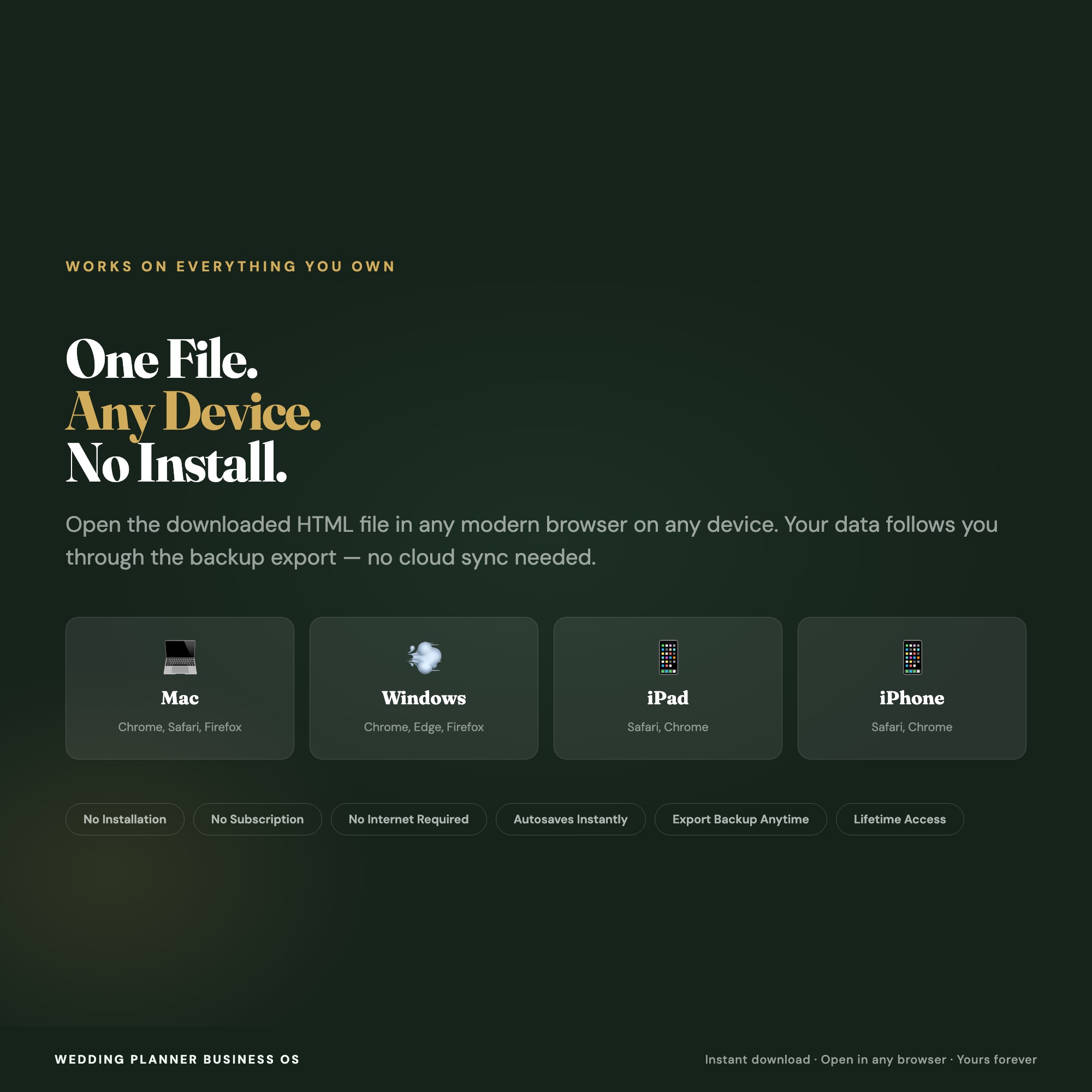 Wedding Planner Business OS, Event Planner Dashboard, Client Pipeline, Payment Schedule, Vendor CRM, Profit-Per-Event Calculator — image 8